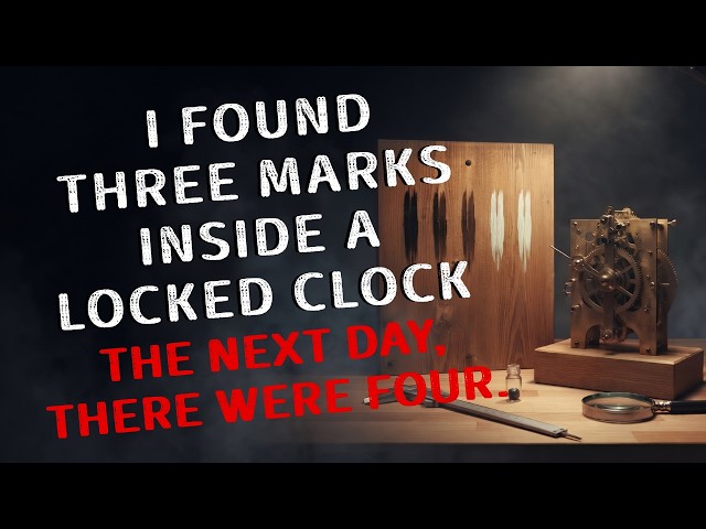 I Found Three Marks Inside a Locked Clock  The Next Day, There Were Four
