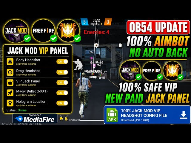 OB54 Free Fire Panel Mobile 🔥 FF Antiban Panel | Free Fire Hack New 😈 FF Injector 2026 | FF Panel