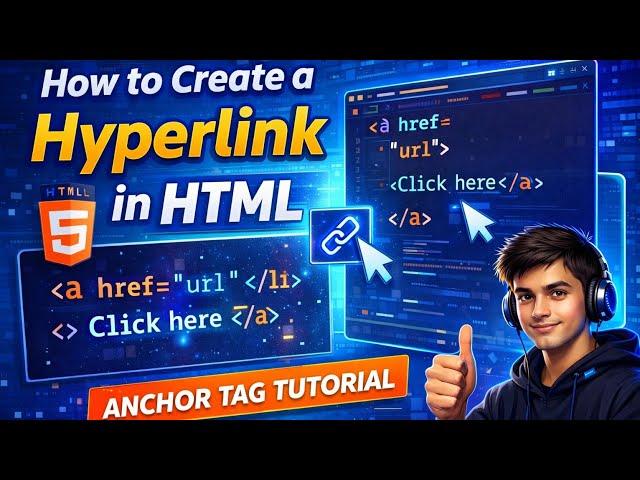 How to Create a Hyperlink in HTML | Anchor Tag Tutorial for Beginners