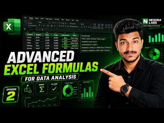 Excel Advanced Formulas & Functions You MUST Know | Episode 2