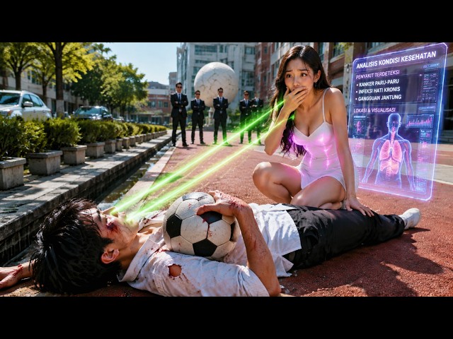 Poor guy hit protecting beauty, wakes with X-ray vision and future prediction!