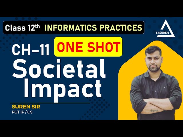 One Shot CH–11 Societal Impact Class 12 IP CBSE/ NCERT