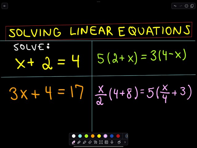 ❖ Solving Linear Equations Made Easy! ❖