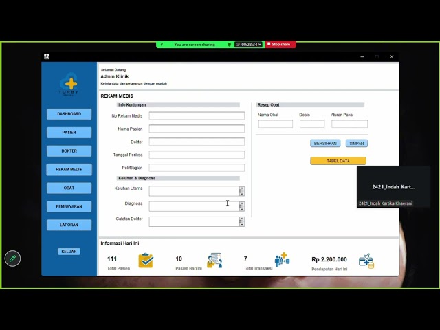 Kelompok 2 - Sistem Pengelolaan Data Pasien Klinik Turby berbasis Java Netbeans