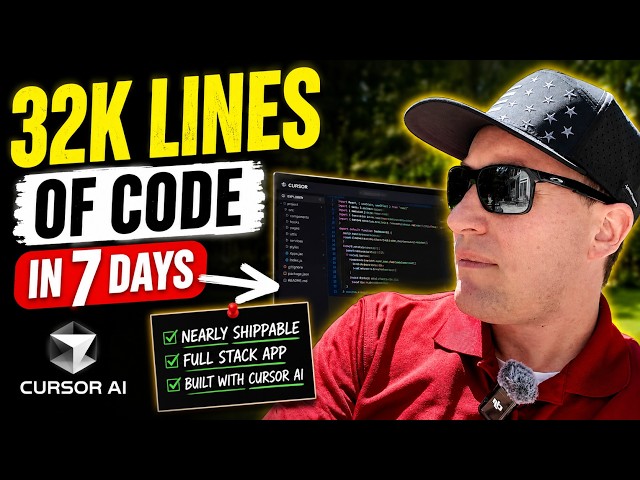 I Vibe Coded 32,000 Lines of Code with Cursor AI in 1 Week