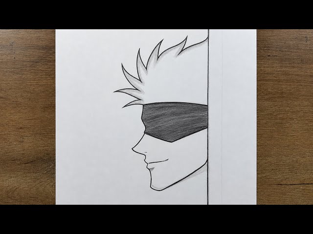 How to Draw Gojo Satoru Easy | Step-by-Step Anime Drawing Tutorial