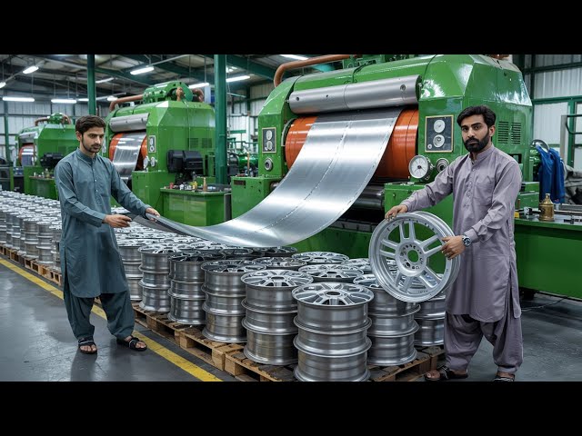 "From Metal Sheet to Motorcycle Wheel Rim – Full Factory Manufacturing Process”