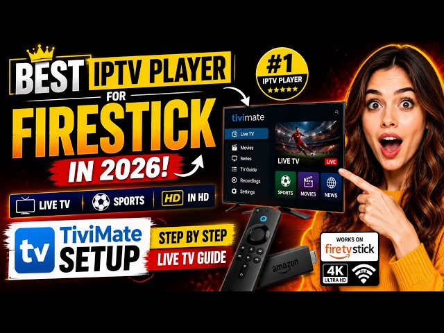 👉 Best IPTV Player for Firestick in 2026! 🔥 TiviMate Setup & Live TV Guide