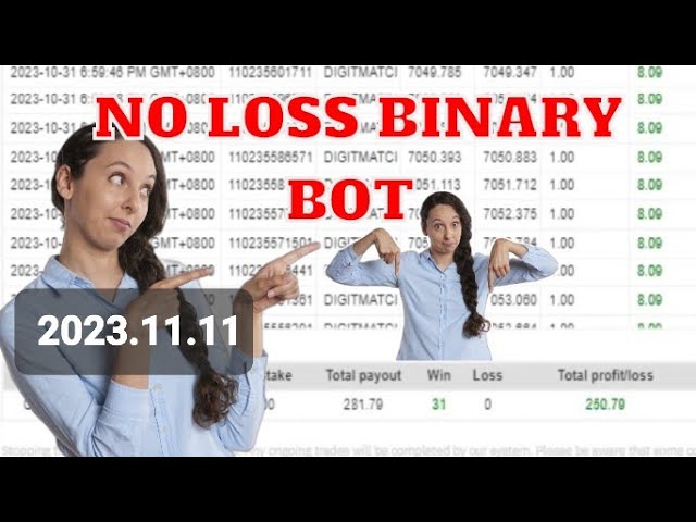 Binary bot | Deriv bot trading 💹 Digitmatch No loss bot binary trading 💹 2023.11.11 #binary #deriv