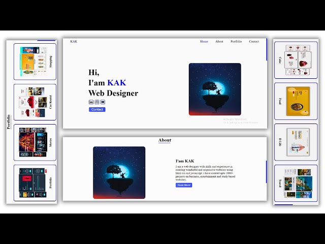 How to Make a Responsive Portfolio Website Using Html , CSS and JavaScript | @TechnoWhiteFang