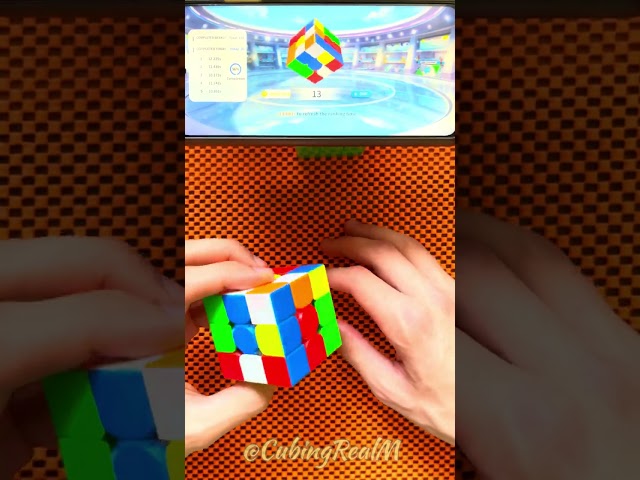 Gan i3 | Smartphone Savant: Rapidly Solving the Connected Cube!🤯(ASMR) #shorts #rubikscube