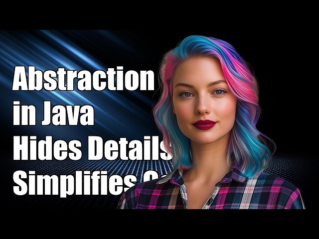 How does abstraction help in hiding the implementation details in Java?