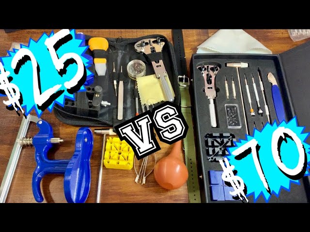Watch Repair Kit Comparison $25 vs. $70