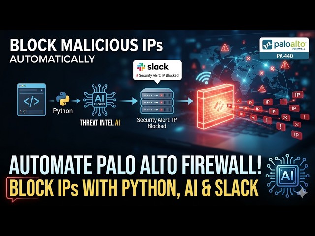 🚨 How to Block Malicious IPs Automatically with Palo Alto Firewall using Python, AI & Slack
