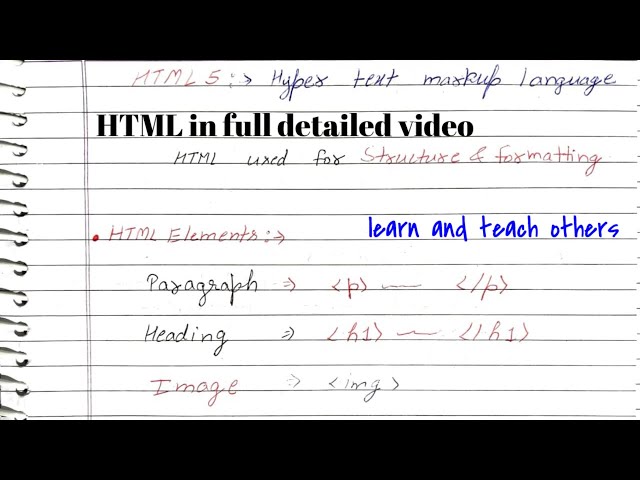 Lec-2 | HTML Tags & Elements Complete Tutorial | Theory + Practical | Beginners के लिए Perfect