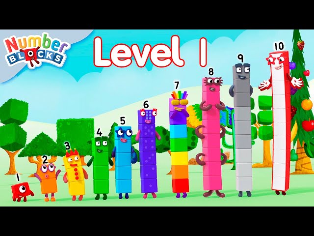 🛠️Building All Numberblocks 1 to 10: Learn and Play Together Level 1🔢| Learn to count | Numberblocks