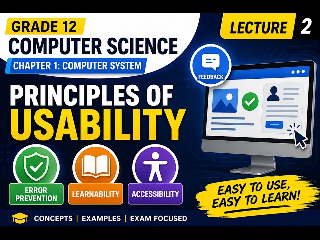 💻 Grade 12 Computer Science – Chapter 1: Computer System | Lecture 2 #grade12computerscience #Lec...