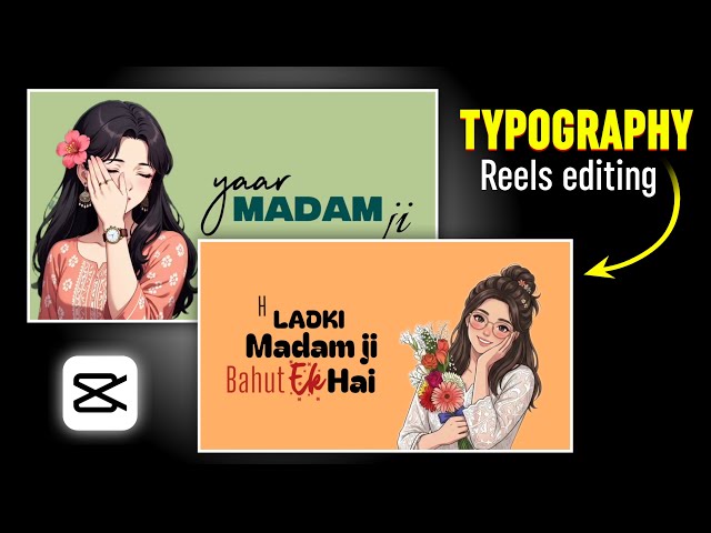 How to Make Typography Reels Videos | Typography Reels Tutorial In CapCut | Typography Reels Editing