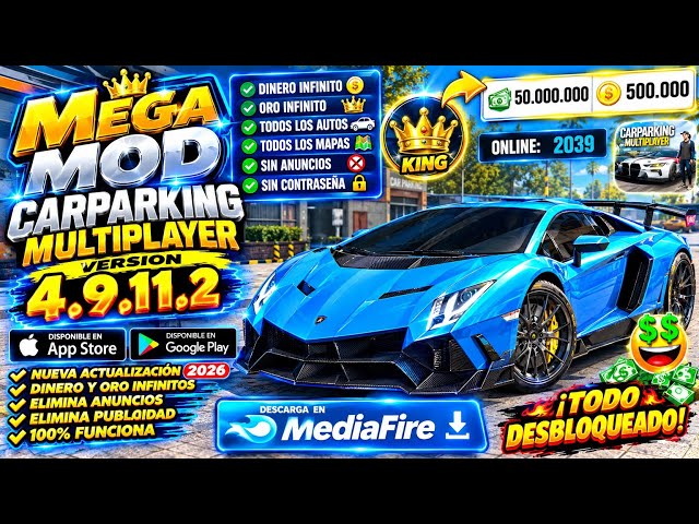 CAR PARKING MULTIPLAYER v4.9.11.2 APK MOD INFINITE MONEY COINS MOD MENU EVERYTHING UNLOCKED 2026🤑💰