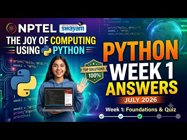 NPTEL Joy of Computing Using Python Week 1 Assignment Answers | July-Oct 2026 🔥