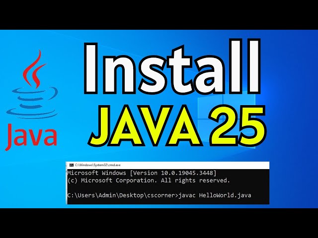 How to Install Java JDK 25 on Windows 10 | Latest Java