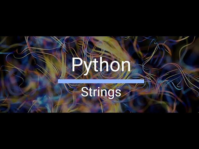 String Manipulation in Python