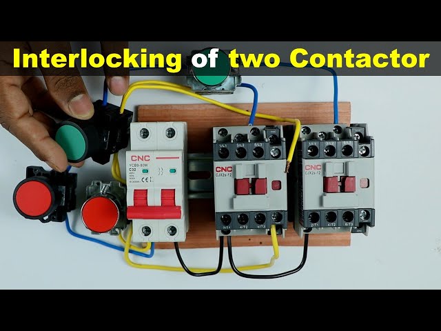 interlocking of two contactors Explained with circuit diagram @TheElectricalGuy