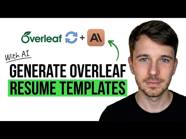How To Generate Overleaf Resume Templates Using Claude AI (Easy Steps)