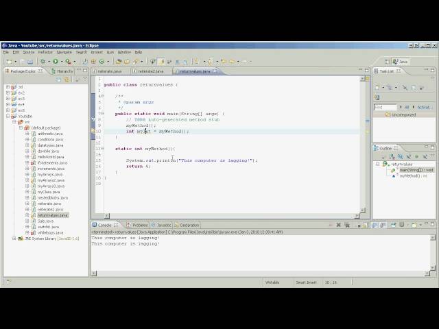Java - Method Return Values
