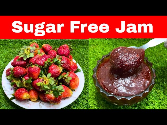 Strawberry Jam recipe | Sugar free jam recipe | Jam recipe at home