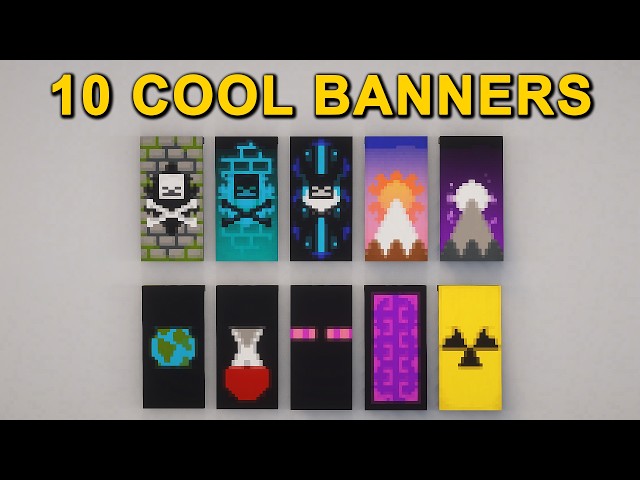 10 Cool Banner Designs in Minecraft 26.2+ (Tutorial)