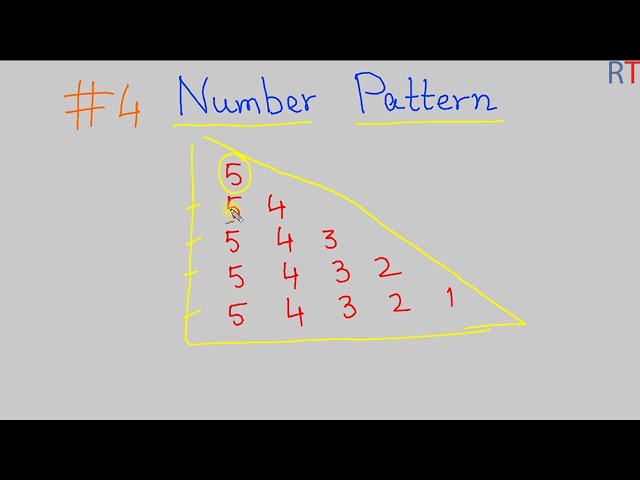 #4 Number Pattern in Java || Java Pattern Printing