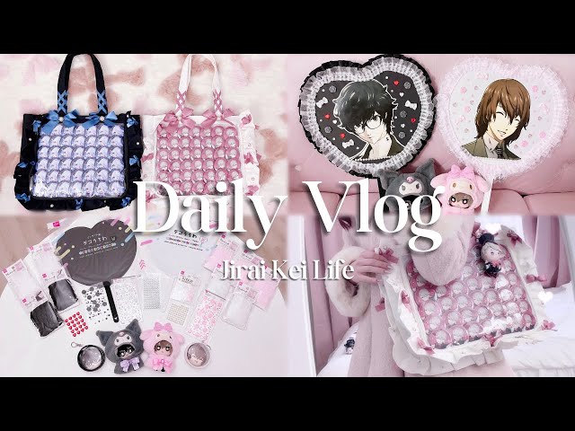 [vlog] oshikatsu diy crafts~ uchiwa fan tutorial & ita bag assembly