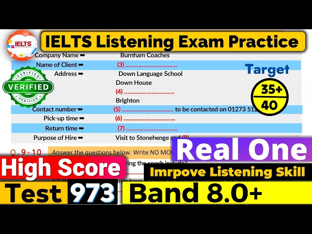 IELTS Listening Practice Test 2026 with Answers | REAL LISTENING