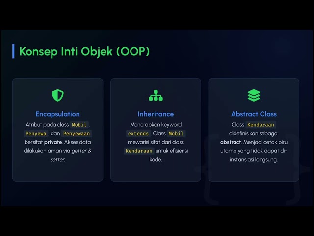 Pemrograman berorientasi objek ( apk sistem penyewaan mobil )