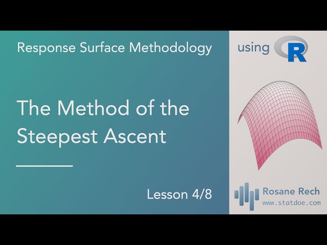 RSM 04 Method of the Steepest Ascent