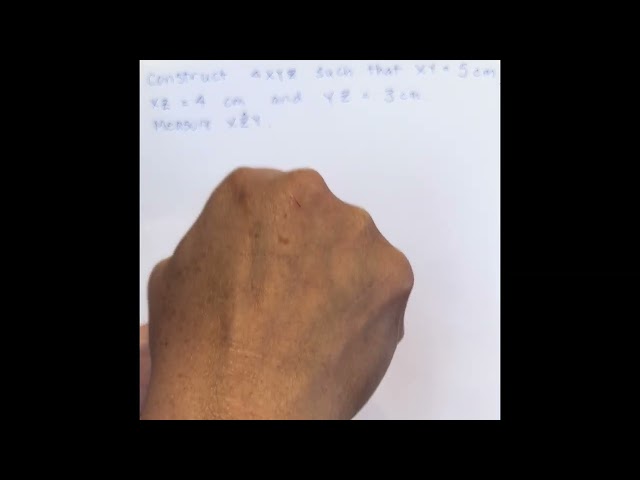 Lesson 52 Geometry Triangles use of Protractor and Compass