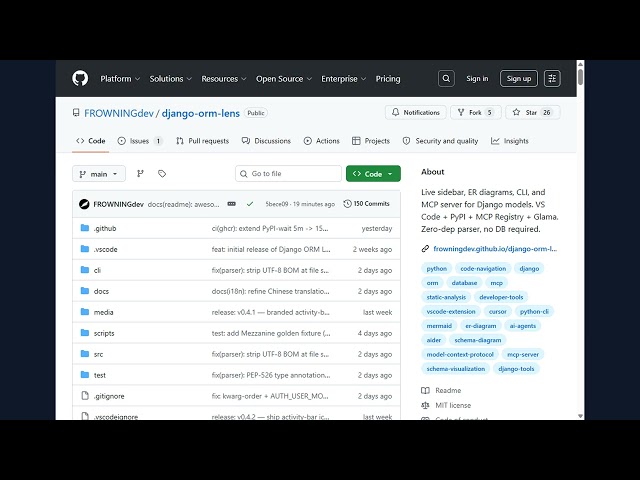 django-orm-lens · See your entire Django schema in your editor