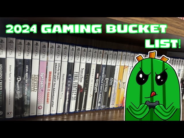 The Ultimate 2024 Gaming Bucket List – Tackling My Backlog of JRPGs!