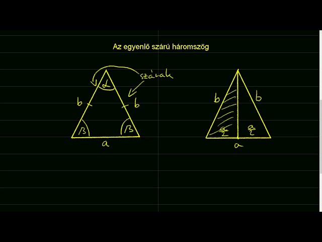 Az egyenlő szárú háromszög