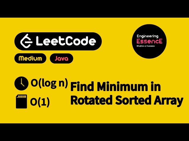 Leetcode | Find Minimum in Rotated Sorted Array | Explained with Example