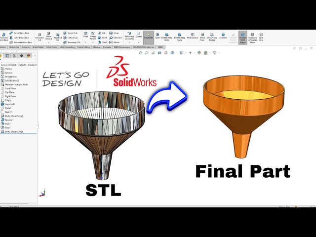How to Reverse Engineer STL File in solidworks