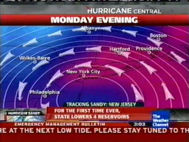 The Weather Channel - Hurricane Sandy coverage (October 28 - 29, 2012)