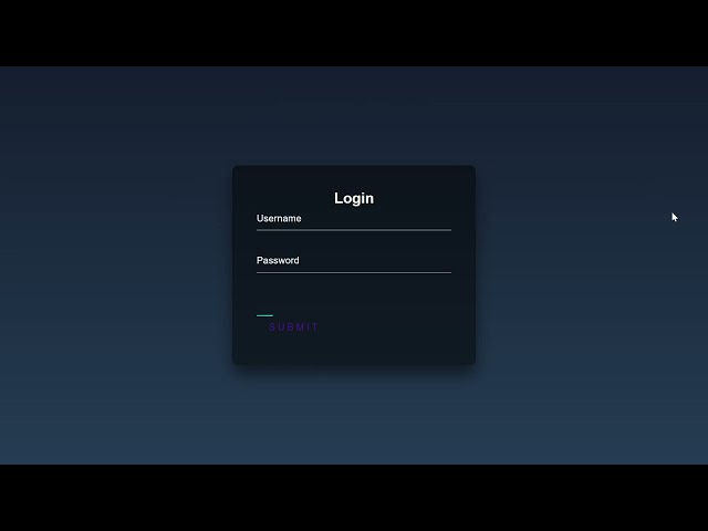 Create a Login Form With A Light Button With HTML & CSS @