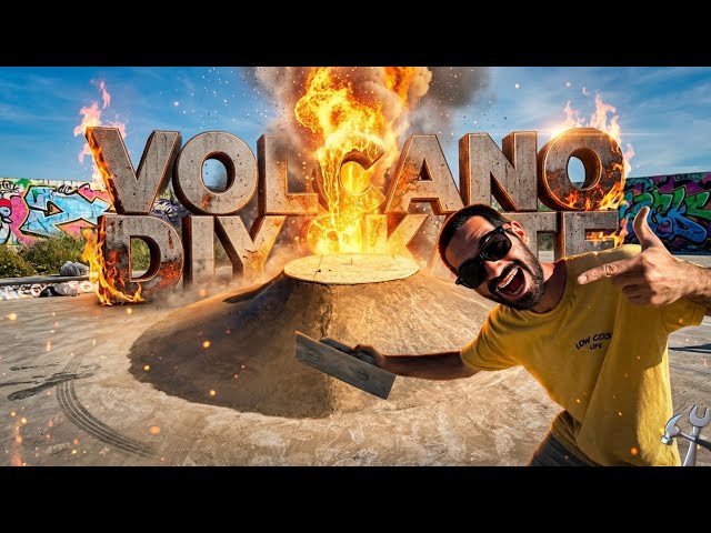 ✅BUILDING A SKATEPARK✅#5 VOLCANO !! DIY VAGAPARK