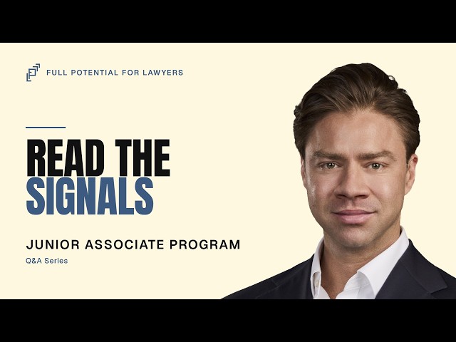 Is My Law-Firm Career Going Wrong? Junior Associate Q&A