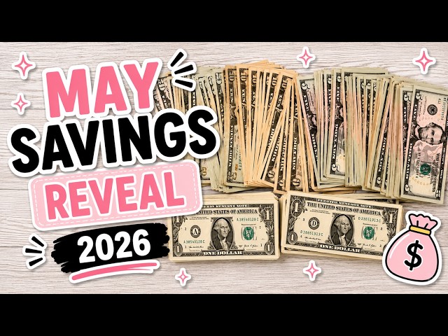 Let's Count My May Savings Together!    #cashstuffing #saving money #budget