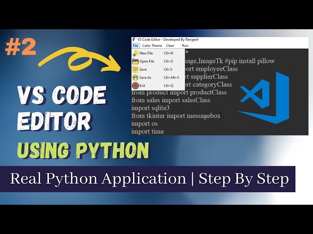 👨‍💻Vs Code Editor Using Python | Python Project | #Part2