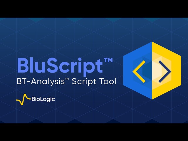 BluScript™: Run Python Scripts in BT-Analysis™ - BioLogic