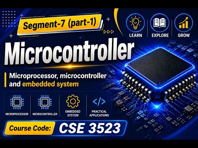 CSE 3523 | Segment 7 (Part 1) | Microcontroller Architecture & Basics